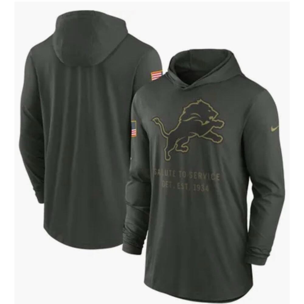 Men’s Nike Detroit Lions 2025 Salute To Service Sideline Dri-Fit lightweight